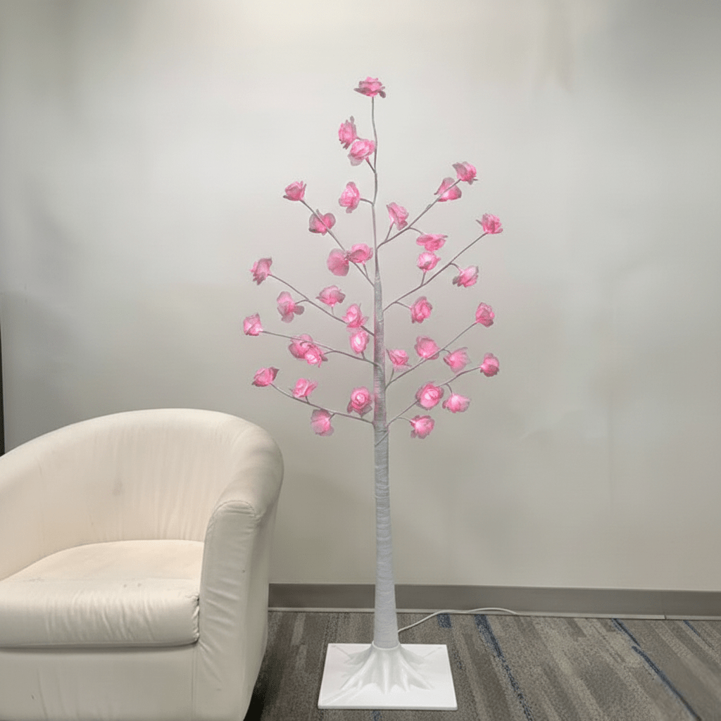 Rose Tree Light – Glowing Decorative Flower Lamp - Memories Insite